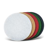 MENZER Pads Disques abrasifs normaux, 406 mm, p. Monobrosses, Polyester (Lot de 10) noir