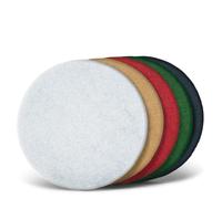 MENZER Pads Disques Superpad, 406 mm, p. Monobrosses, Polyester (Lot de 5) vert