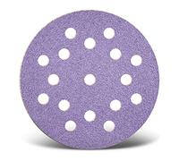 MENZER Purple HD Disques abrasifs auto-agrippants, 125 mm, 17 trous, p. Ponceuses excentriques, Mix céramique (Lot de 50) G120