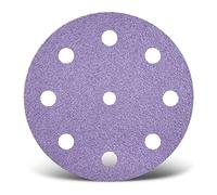 MENZER Purple HD Disques abrasifs auto-agrippants, 125 mm, 9 trous, p. Ponceuses excentriques, Mix céramique (Lot de 50) G120