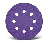 MENZER Titanium HD Disques abrasifs auto-agrippants, 125 mm, 8 trous, p. Ponceuses excentriques, Mix céramique (Lot de 50) G80