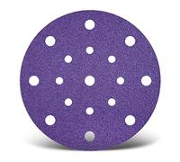 MENZER Titanium HD Disques abrasifs auto-agrippants, 150 mm, 17 trous, p. Ponceuses excentriques, Mix céramique (Lot de 50) G800