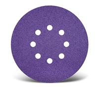 MENZER Titanium HD Disques abrasifs auto-agrippants, 150 mm, 8 trous, p. Ponceuses excentriques, Mix céramique (Lot de 50) G80