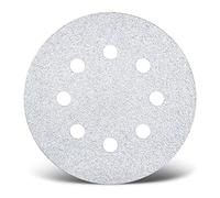 MENZER White Disques abrasifs auto-agrippants, 125 mm, 8 trous, p. Ponceuses excentriques, Corindon normal (Lot de 50) G240