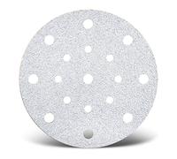 MENZER White Disques abrasifs auto-agrippants, 150 mm, 17 trous, p. Ponceuses excentriques, Corindon normal (Lot de 50) G120