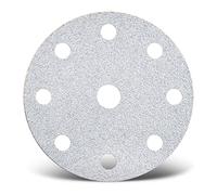 MENZER White Disques abrasifs auto-agrippants, 150 mm, 9 trous, p. Ponceuses excentriques, Corindon normal (Lot de 50) G240