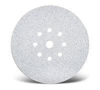 MENZER White Disques abrasifs auto-agrippants, 225 mm, 9 trous, p. Ponceuses à plâtre, Corindon normal (Lot de 25) G240