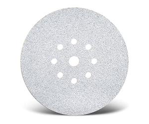MENZER White Disques abrasifs auto-agrippants, 225 mm, 9 trous, p. Ponceuses à plâtre, Corindon normal (Lot de 25) G240