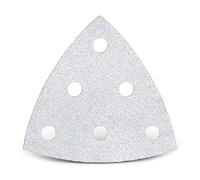 MENZER White Feuilles abrasives auto-agrippantes, 93 mm, 6 trous, p. Ponceuses delta, Corindon normal (Lot de 50) G60