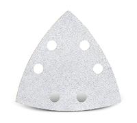 MENZER White Feuilles abrasives auto-agrippantes, 93 mm, 6 trous, p. Ponceuses delta, Corindon normal (Lot de 50) G180