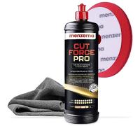 Menzerna Cut Force Pro Kit de polissage de voiture 1000 ml 3 en 1 | Polissage tout-en-un pour enlever les rayures | Pâte de polissage professionnelle One Step pour tous les types de peinture + tampon