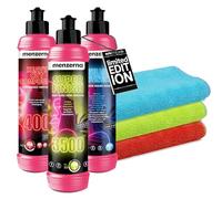 Menzerna Heavy Cut Compound 400 Kit de polissage et de scellage | Contre les rayures + Super Finish 3500 brillance haute + Power Lock Ultimate