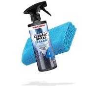 Menzerna Kit de scellement céramique - Ceramic Spray Sealant Protection 500 ml + chiffon de polissage en microfibre 550 g/m² | Cire en spray pour une étanchéité optimale de la peinture en céramique