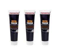 Menzerna Metal Polish Set avec chiffon en microfibre de haute qualité pour acier inoxydable, aluminium, chromé, plastique, pot d'échappement, gril de refroidissement, baguettes de décoration