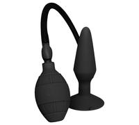 MenzStuff - plug anal gonflable - grande taille - silicone noir