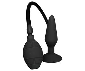 MenzStuff - plug anal gonflable - grande taille - silicone noir