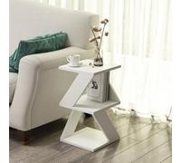 Menzzo Bout de canapé Uslin L30xH50cm Blanc