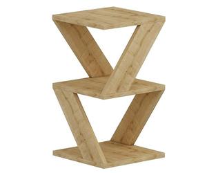 Menzzo Bout de canapé Uslin L30xH50cm Chêne Clair