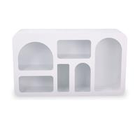Menzzo Buffet Navalor L130 cm design arches style troglodyte blanc