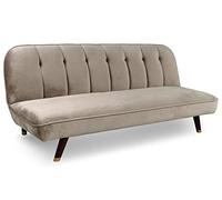 Menzzo Canapé Convertible Olympia Velours Taupe