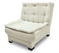 MENZZO Fauteuil transformable en banquette Lefkada Tissu texturé Beige