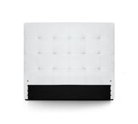 Menzzo HB140 Contemporain Luxor Tête de Lit Bois Blanc 8 x 150 x 122 cm