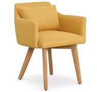 Menzzo LF5030YELLOWFABRIC Chaise/Fauteuil, Jaune lf5030yellowfabric