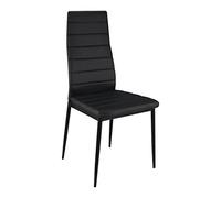 Menzzo mlm1121578 Stratus Lot de 8 Chaises Noir 55 x 20 x 52 cm