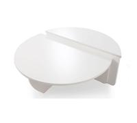 Menzzo Set de 2 tables basses Glowik – design blanc mat