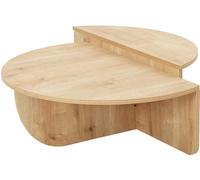 Lot de 2 tables basses - Naturel clair - ALOEVA