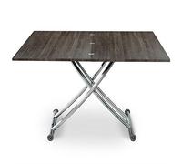 Menzzo Table Basse Relevable Carrera Bois Vintage - Table de Salon avec Plateau Relevable et Rangement - 100 x 57 x 39 cm