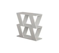 Menzzo Table d'appoint 2 étages Uslin Bois Blanc