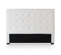 MENZZO Tête de lit capitonnée Luxor 160cm Tissu bouclette Crème