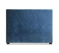 MENZZO Tête de lit Diam 160cm Velours Bleu - Velours L160 x P8 x H120 cm