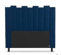 MENZZO Tête de lit Lucky 140 cm Velours Bleu - Velours L140 x P8 x H120 cm
