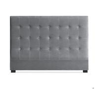 Menzzo Tête de lit Luxor 160 cm Velours Argent