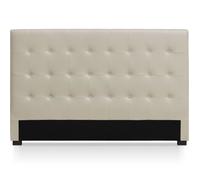 MENZZO Tête de lit Luxor 180cm Beige - Simili & P.U. L180 x P8 x H120 cm