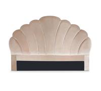 MENZZO Tête de lit Mermaid 160 cm Velours Taupe - Velours L160 x P10 x H120 cm