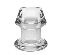 MEO® AssGrommet™ 2.0 - Tunnel Butt Plug transparent avec bouchon de fermeture - Taille - XXL