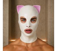 MEO® Masque en latex blanc - KittyBlush™ - SecondSkin™ - Taille - medium