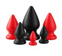 MEO® TitanPlug™ - Plug anal classique en silicone - Couleur - rouge - Taille - XXL