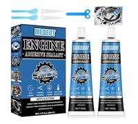 Meoeot Pate a Joint Moteur Noir, Pate a Joint Carter Culasse, Joint Silicone Haute Temperature, Joints Mécaniques de Moteur Automobile, pour de Moteur Automobile, Boîtes Vitesses, 2 * 50ML