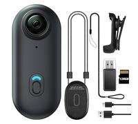 Meoilkolnm Mini caméra corporelle 4K 128 Go, caméra d'action portable, taille du pouce, enregistrement mains libres, caméscope portable de qualité supérieure pour le travail, les voyages, la promenade