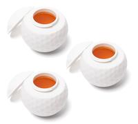Meokro Lot de 3 verres à shot en forme de balle de golf, 42,5 g, cadeau idéal pour les amateurs de golf