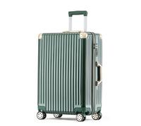 Meoky 28 Pouces Porter sur Les Bagages Grandes valises Noble Valise de Voyage Noble Valises à Coque Rigide PC légère avec Roues,Vert,28in