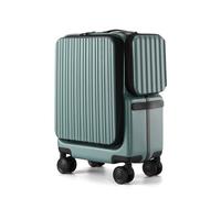 Meoky Bagages Haut de Gamme, Valise de 20 Pouces, élégant, Robuste, Durable, Valise d'embarquement de Voyage, Roues universelles silencieuses,Vert,20in