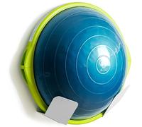 MEOLLO Support de fitness mural pour balle d'équilibre, salle de sport, entraînement à domicile, exercices de fitness, pilates (blanc, 1 pièce)