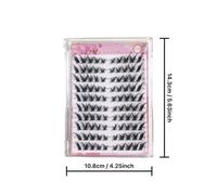 MeoMagic 10 rangées - 120 pièces d'extensions de cils pré-collées - F26