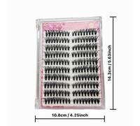 MeoMagic 10 rangées - 120 pièces Extensions de cils prédécoupées - WM20