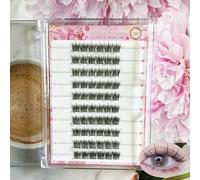 MeoMagic Extensions de cils classique (sans colle ni pinces à épiler) 10 lignes - F63
